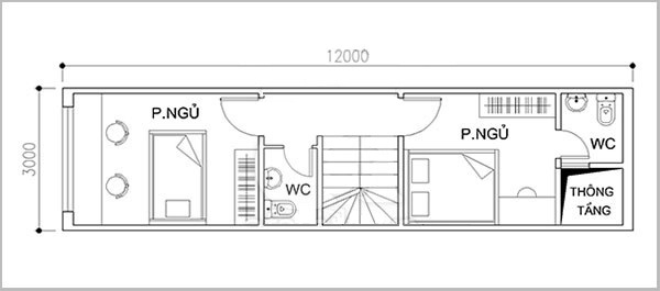 Mặt bằng tầng 2